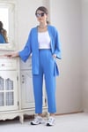 Kadın Tiril Mavi Kimono Pantolon Alt Üst Takım