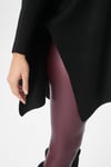 Kadın Zenta Oversize Yan Yırtmaçlı Siyah Triko Kazak 