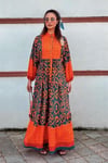 Prive Kadın Alissa Turuncu Katleya Uzun Elbise