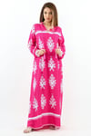 Prive Long 145 cm Maksi Boy %95 Pamuk Pembe Yazlık Uzun Elbise