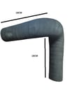 KROMLÜKS BYM POMPA KAZAN DİRSEKLİ HORTUM (SAG) 180*180X40MM