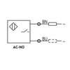 LANBAO ENDÜKTİF SENSÖR LR12TCN04ATO M12/4mm,AC-NO 24-220V İKİ UÇLU 2MT KABLO
