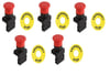 MANTAR BUTON 1NC ACİL STOP+ ACİL STOP ETİKETİ (5 ADET)