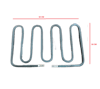 Q:8,5 MM 36*18 CM 220V 1250W CR-Nİ TOST REZİSTANSI KALIN TİP SANAYİ
