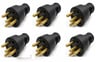 TRİFAZE KAUÇUK ERKEK FİŞ 3X25A M-TF (6 ADET)