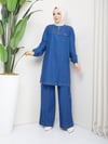 Doque Tunik Pantolon Kadın İkili Kot Takım 56021 56022