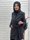  Belden Bağlı Kaşmir Kısa Kaşe Kaban, Kısa Kaşe Kaban,4669 