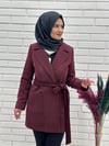  Belden Bağlı Kaşmir Kısa Kaşe Kaban, Kısa Kaşe Kaban,4669 