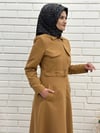 Günay Karaca  Mevlana Kesim Trençkot, Mevsimlik Astarlı Trençkot  Uzun Pardesü 4653