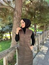 Doque Kadın Uzun Kışlık 125 cm Kapitone Şişme Yelek 50006