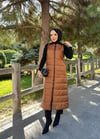 Doque Şişme Kapitone Elyaf Dolum Kadın Kışlık Uzun Spor Yelek 50007