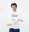 BUGÜN EVDEN ÇIKASIM YOK BEYAZ SWEATSHIRT