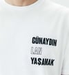GÜNAYDIN LAN YAŞAMAK BEYAZ TİŞÖRT