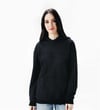 VARSAYALIM YOKUM KAPÜŞONLU SİYAH SWEATSHIRT