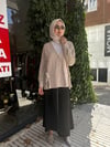 GHİSA DANTELLİ CAMEL CEKET 3270