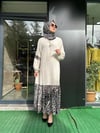 İNVEE KOTON ELBİSE BEJ 6763