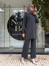 NURCAN ÇETİN SOĞUK İPLİK TRİKO PANTOLON ANTRASİT 005