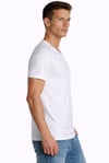  Erkek Süprem Bisiklet Yaka Beyaz T-Shirt 953