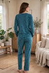 7214 BATİK DESEN PATLI PİJAMA TK.