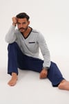 8001 DÜZ V YAKA PİJAMA TK.