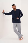 8002 DÜZ ÖNDEN DÜĞMELİ PİJAMA TK.