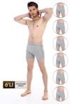 ÇK 0880 ERKEK ELASTANLI BOXER ŞORT 6'LI