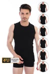 ÇK 0920 ERKEK RİBANA KOLSUZ SPOR ATLET 6'LI