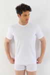 Erkek Amerikan Yaka Beyaz T-shirt 940