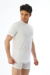 Erkek Amerikan Yaka Beyaz T-shirt 940