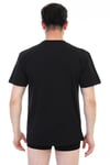 Erkek Derin V Yaka Siyah T-shirt 3'lü Ekonomik Paket 936