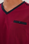 Erkek Düz Yaka Bordo Pijama Takımı 8001