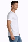 Erkek Elastanlı Beyaz T-shirt 954