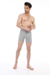 Erkek Elastanlı Biyeli Gri Melanj Boxer Şort 880