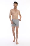 Erkek Elastanlı Biyeli Gri Melanj Boxer Şort 880