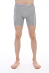 Erkek Elastanlı Biyeli Gri Melanj Uzun Boxer 855