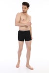 Erkek Elastanlı Biyeli Siyah Boxer Şort 880