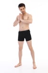 Erkek Elastanlı Biyeli Siyah Boxer Şort 880