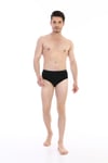 Erkek Elastanlı Siyah Slip 0887