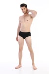 Erkek Elastanlı Siyah Slip 0887
