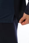 Erkek Jakarlı Patlı Uzun Kollu Çilli Marin Pijama Takımı 8019