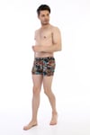 Erkek Renkli Aslan Desenli Dijital Boxer 796