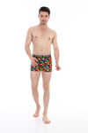 Erkek Renkli Emoji Desenli Dijital Boxer 796