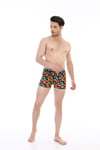 Erkek Renkli Emoji Desenli Dijital Boxer 796