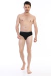Erkek Ribana Klasik Siyah Slip 870