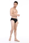 Erkek Ribana Klasik Siyah Slip 870