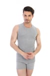Erkek Ribana Kolsuz Spor Gri Atlet 0920