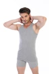 Erkek Ribana Spor Gri Atlet 0915