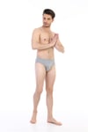 Erkek Süprem Gri Melanj Slip 0741