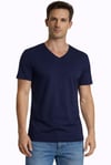 Erkek Süprem V Yaka Lacivert T-shirt 952