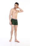 Erkek Yeşil Yaprak Desenli Dijital Boxer 796